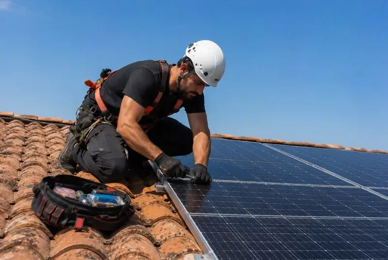 Maintenance et monitoring de panneaux solaires à Ustaritz